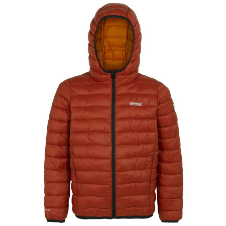 Dziecięca kurtka zimowa Regatta Junior Hooded Marizion Rooibos Tea pomarańczowy Rooibos Tea(Black)