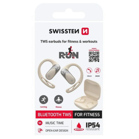Słuchawki bezprzewodowe Swissten TWS earbuds for fitness & workouts