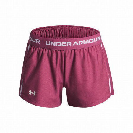 Spodenki dziecięce Under Armour G Tech Play Up Short-RED ciemnofioletowy/różówy Red
