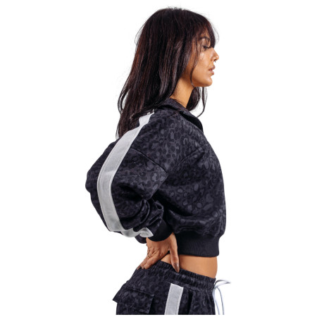 Bluza damska Nebbia Half-Zip Leopard Sweatshirt Primal