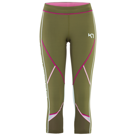Legginsy damskie 3/4 Kari Traa Louise 3/4 Tights zielony Tweed