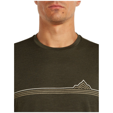 Koszulka męska Icebreaker Men Merino 150 Tech Lite SS Tee Range Stripes