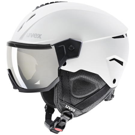 Kask narciarski Uvex Instinct Visor biały white-black mat