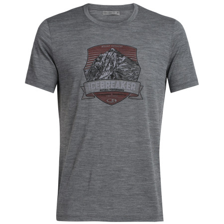 Koszulka męska Icebreaker Mens Tech Lite SS Crewe Everest Crest zarys GritstoneHthr