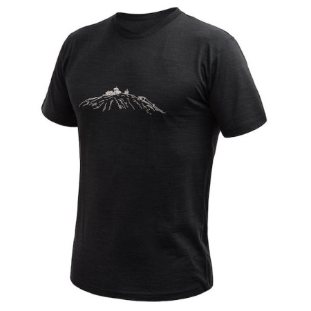 Męska koszulka Sensor Merino Cordura Peak czarny černá