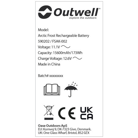 Akumulatorki Outwell Arctic Frost Rechargeable Battery
