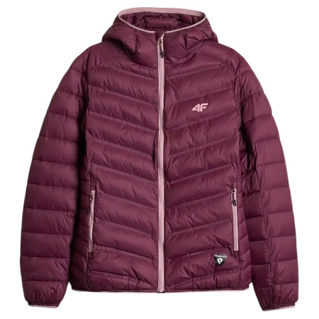 Damska kurtka hybrydowa 4F Down Jacket F0895 bordowy Dark Pink