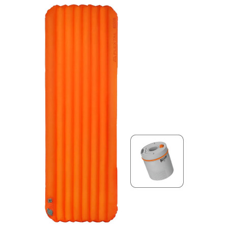 Nadmuchiwany materac Flextail TINY Sleeping Pad R05 AVS - Regular Long 196 cm pomarańczowy Orange