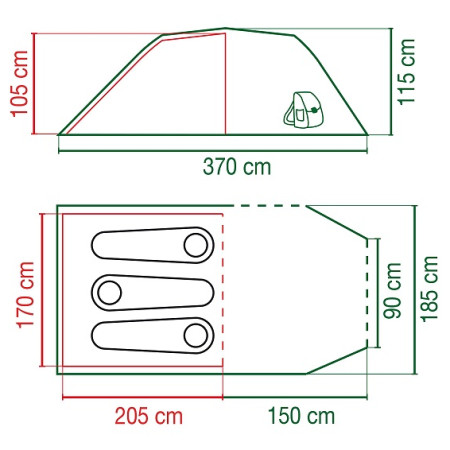 Namiot turystyczny Coleman Cortes 3