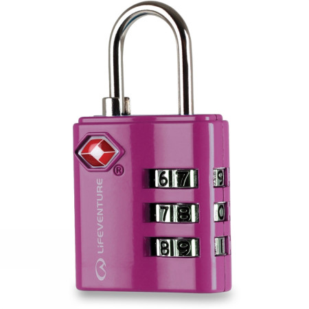 Kłódka LifeVenture TSA Combi Lock różowy Pink