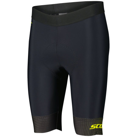 Męskie spodenki rowerowe Scott RC Pro +++ czarny/żółty black/sulphur yellow