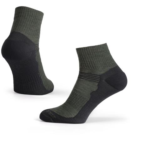 Skarpetki Zulu Merino Lite zielony green/black