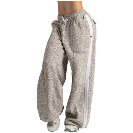 Damskie spodnie dresowe Nebbia Baggy Leopard Sweatpants Primal beżowy CREAM LEOPARD