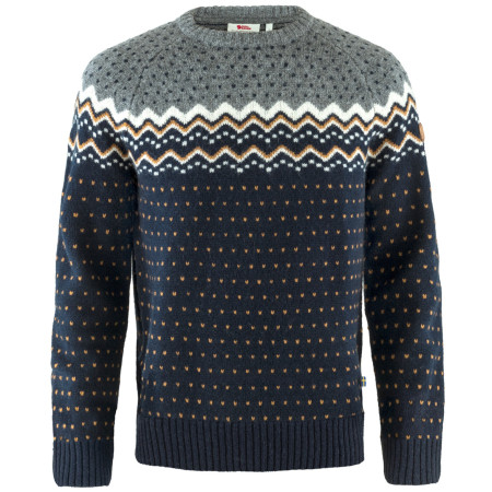Męski sweter Fjällräven Övik Knit Sweater M niebieski Dark Navy