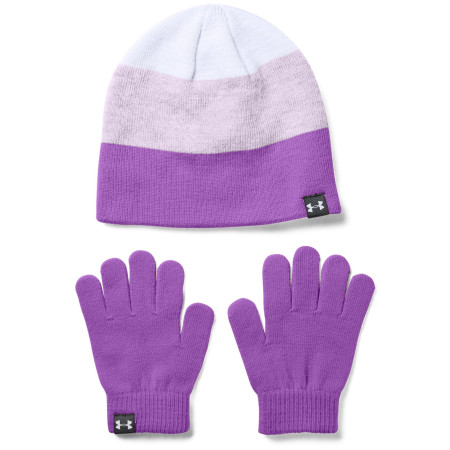 Czapka dziecięca Under Armour G Beanie Glove Combo-PPL fioletowy Purple