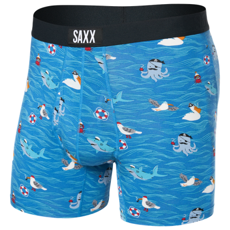 Bokserki Saxx Ultra Super Soft Boxer Brief Fly jasnoniebieski seas the day-lake blue