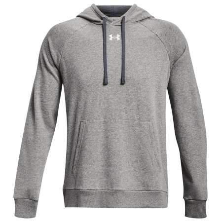 Męska bluza Under Armour Rival Fleece Hoodie jasnoszary CastlerockLightHeather/White