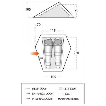 Ultralekki namiot Vango Heddon 200