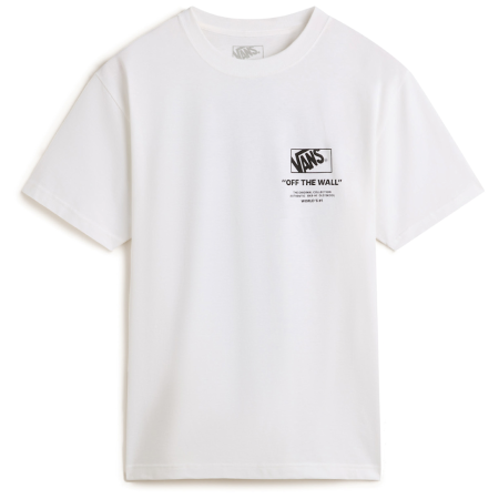 Koszulka męska Vans Stacked Hi SS Tee biały White