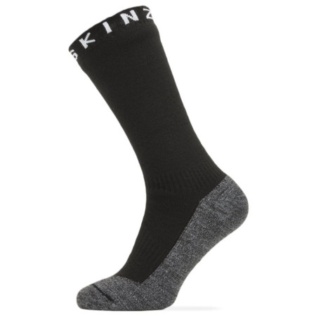 Wodoodporne skarpety SealSkinz WP Warm Weather Soft Touch Mid czarny/szary Black/GreyMarl/White