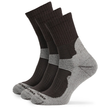 Skarpetki Zulu Merino Allseason 3-pack szary/brązowy grey/brown