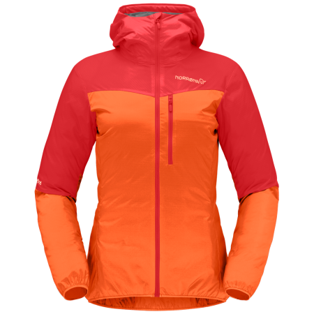 Kurtka damska Norrona falketind aero60 Zip Hood czerwony Arednalin