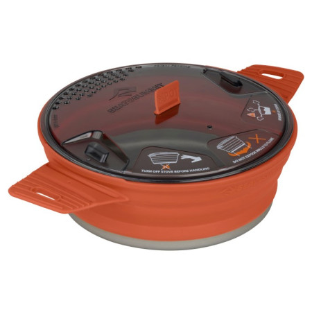 Składany garnek Sea to Summit X-Pot 1.4 czerwony Rust