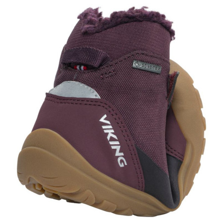 Dziecięce buty zimowe Viking Outdoor Footwear Spruce Barefoot Warm GTX 2V Wine
