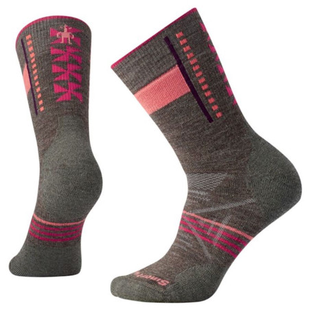 Damskie skarpety Smartwool W Phd Outdoor Medium Pattern C szary/fioletowy Taupe