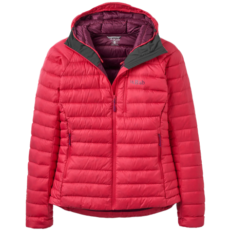 Kurtka damska Rab Microlight Alpine Down Hoody czerwony