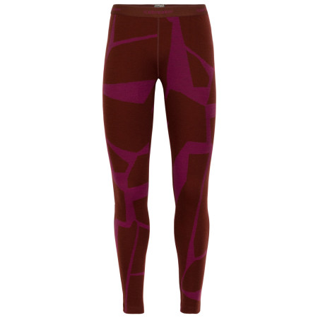 Damskie legginsy Icebreaker 250 Vertex Leggings Fractured Landscapes czerwony espresso/cherry/j