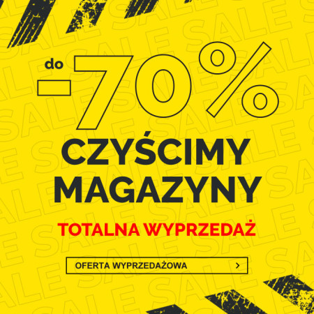 CZYŚCIMY MAGAZYNY TOTALNA WYPRZEDAŻ - zniżki do 70 %