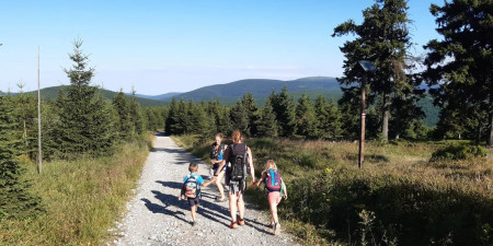 Przejście Jesioników z dziećmi