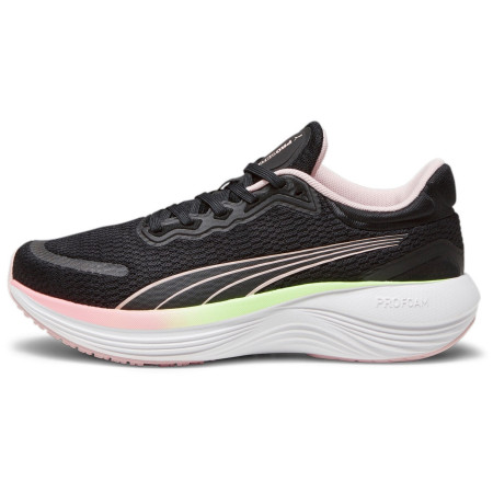 Buty do biegania Puma Scend Pro czarny/różówy Frosty Pink-Speed Green- White