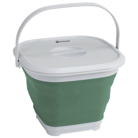 Składany kosz Outwell Collaps Bucket Square ciemnozielony Shadow Green