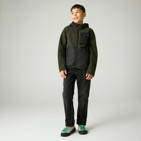 Bluza dziecięca Regatta Munro Hybrid Jacket DarkKhak/Blk
