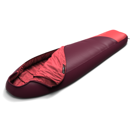 Śpiwór damski Hannah Scout W 120 2022 czerwony rhododendron/poppy red