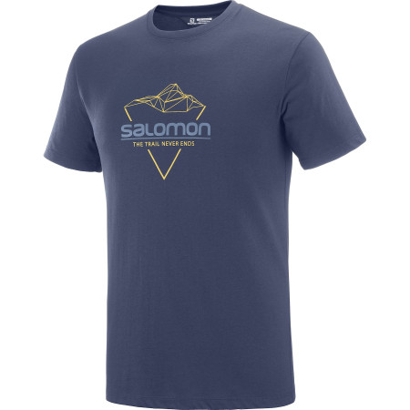 Koszulka męska Salomon Blend Logo Tee M ciemnoniebieski Nightish