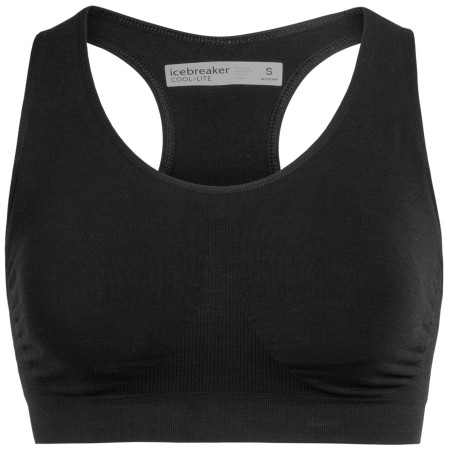 Biustonosz Icebreaker Anatomica Seamless Sport Bra czarny Black