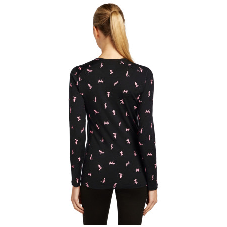 Damska koszulka Icebreaker Women Merino 200 Oasis LS Crewe Snow Day