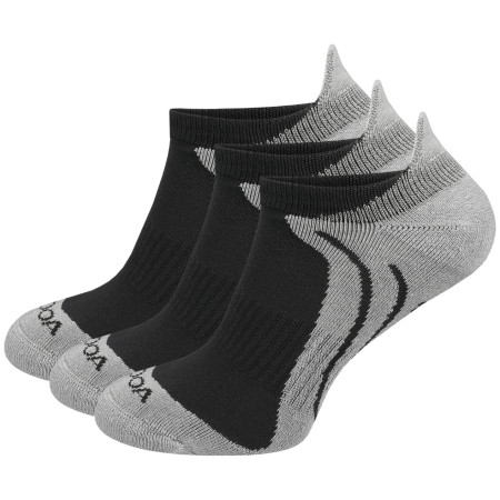 Skarpetki MOOA Bamboo Active Low 3-pack szary Grey/Grey
