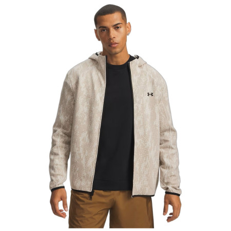 Bluza męska Under Armour UA Unstoppable Flc FZ beżowy White