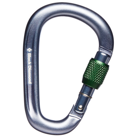 Karabinek Black Diamond Pearlock Screwgate szary gray