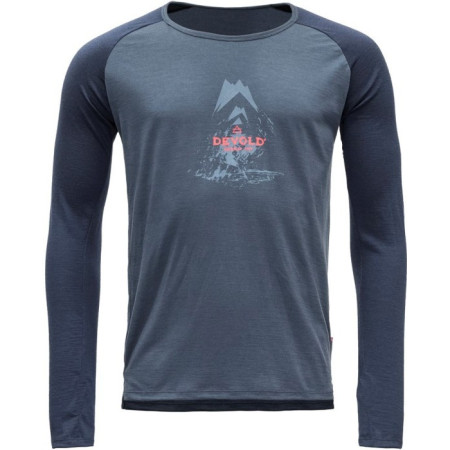 Koszulka męska Devold Romedal Man Shirt niebieski Mistral