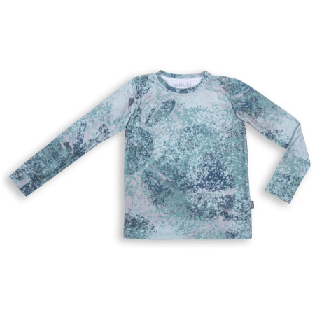T-shirt dziecięcy Wouki Aiki Green marble zielony Green marble