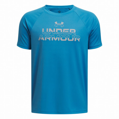 T-shirt dziecięcy Under Armour Tech Split Wordmark SS-BLU niebieski Blue