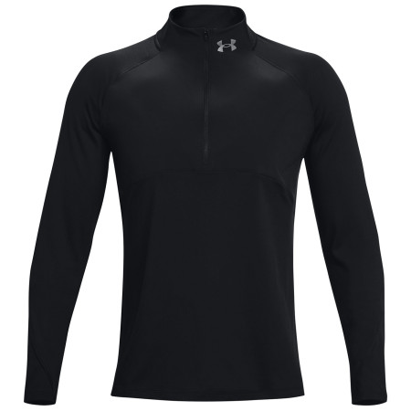 Koszulka męska Under Armour Qualifier Run 2.0 1/2 Zip czarny Black / Black / Reflective