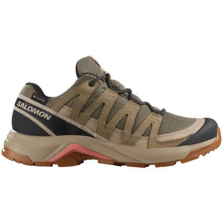 Damskie buty trekkingowe Salomon X-Adventure Recon Gore Tex zielony Falcon / Desert Tan / Hyma Pink