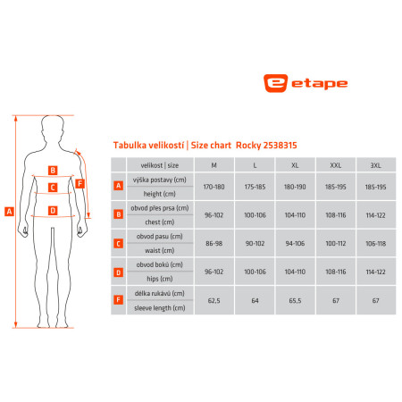Męska koszulka kolarska Etape Rocky