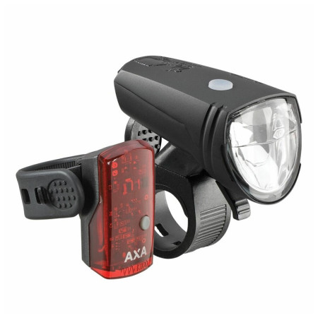 Przednia/tylna lampka AXA GREENLINE25 SET czarny
